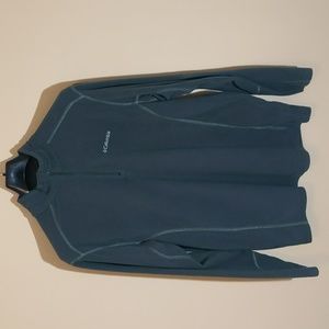 Columbia| Grey Mock Neck Sweater Zippered Neck Polyester